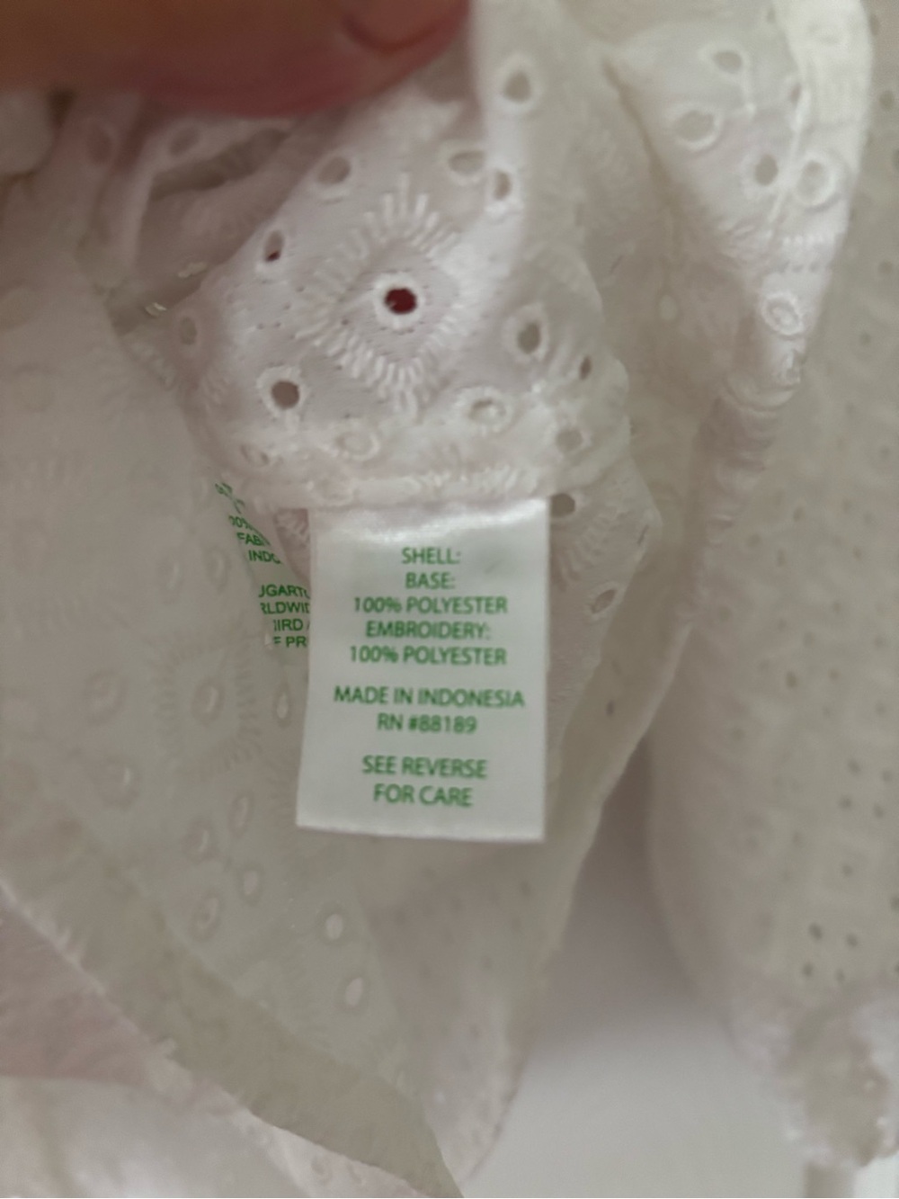 LIlly Pulitzer Sea Breeze Eyelet button down top - Picture 7 of 9